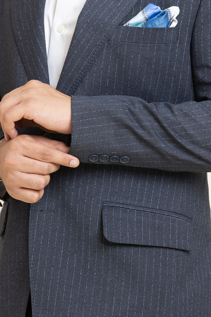 The Corporate Slate Business Class Suit