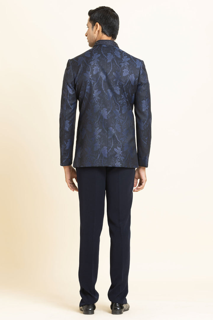 The Nocturne Bloom Bandhgala set