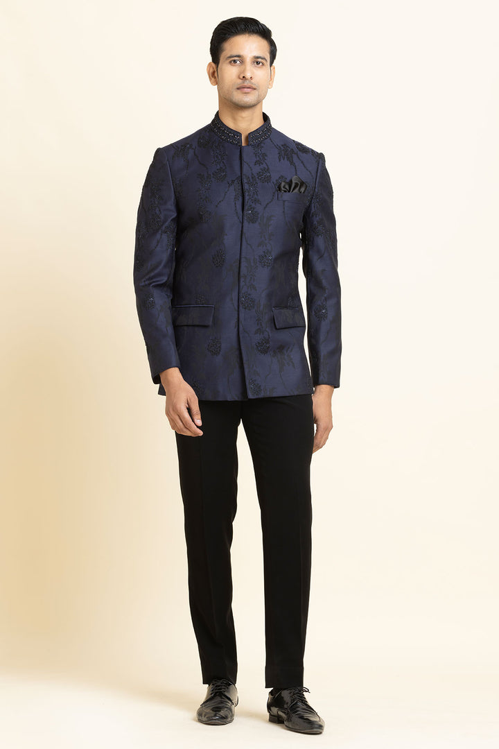 The Midnight Maharaja Bandhgala set