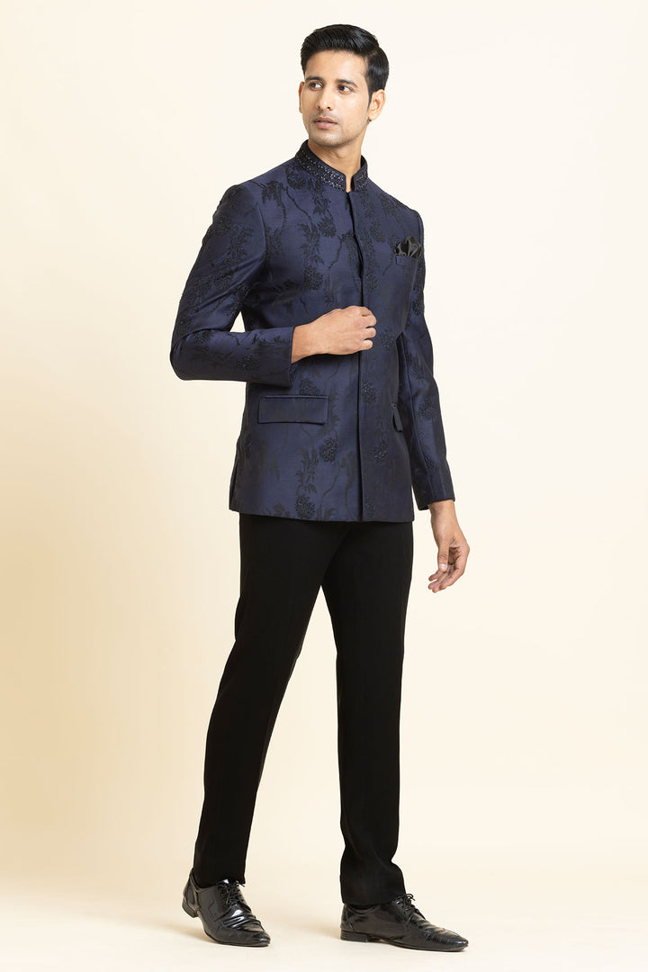 The Midnight Maharaja Bandhgala set