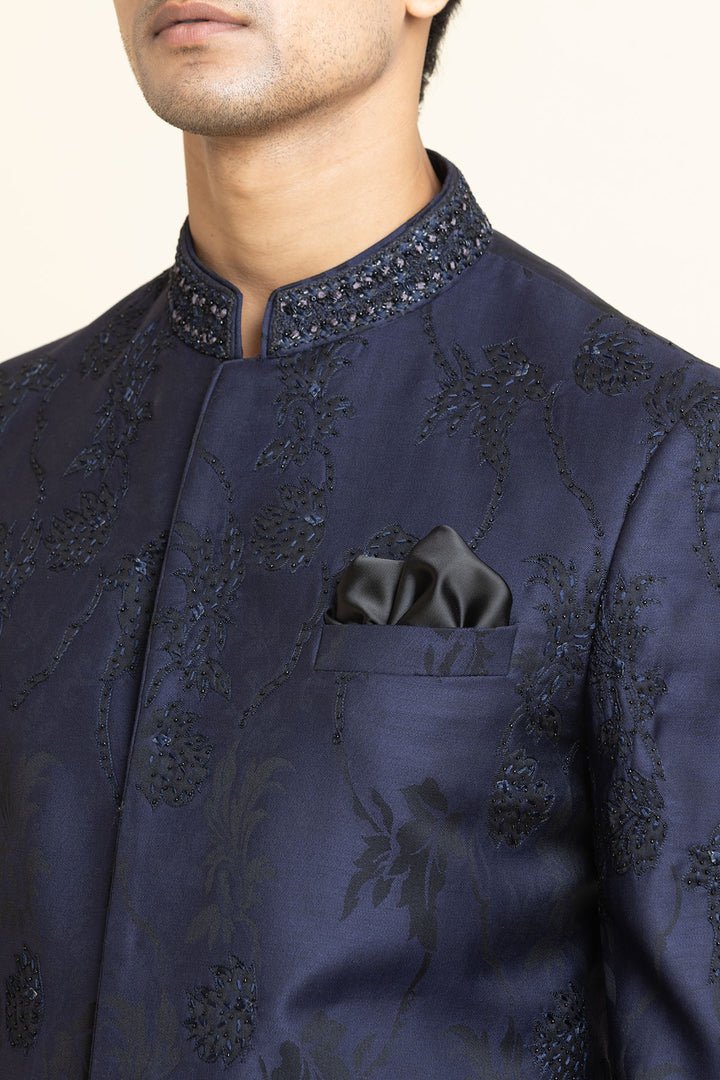 The Midnight Maharaja Bandhgala set