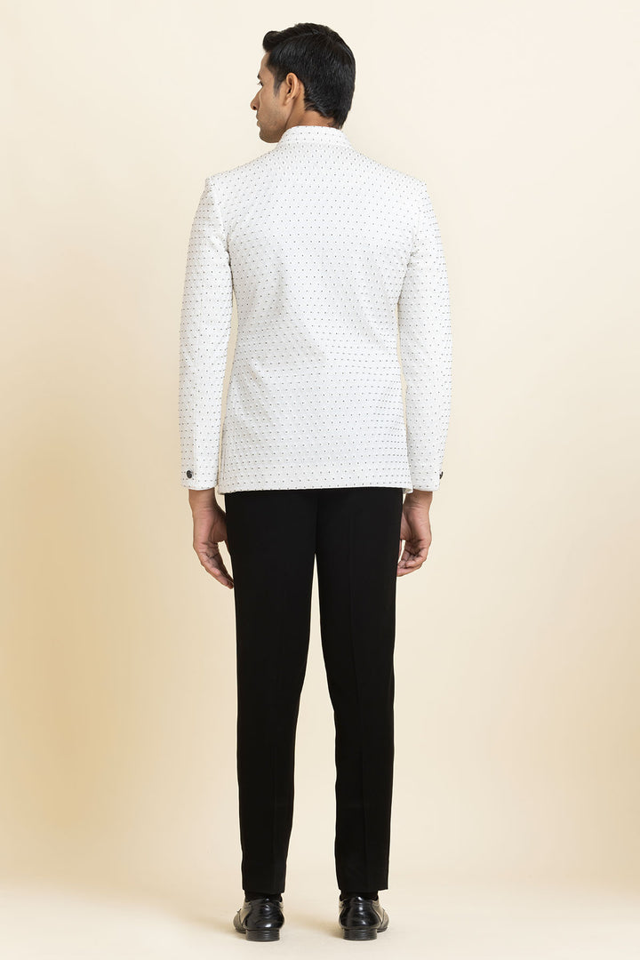 The Ivory Prism Bandhgala set