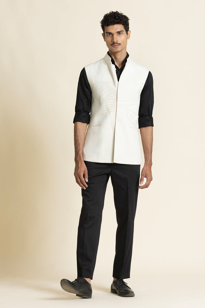 Ivory Designer Waistcoat