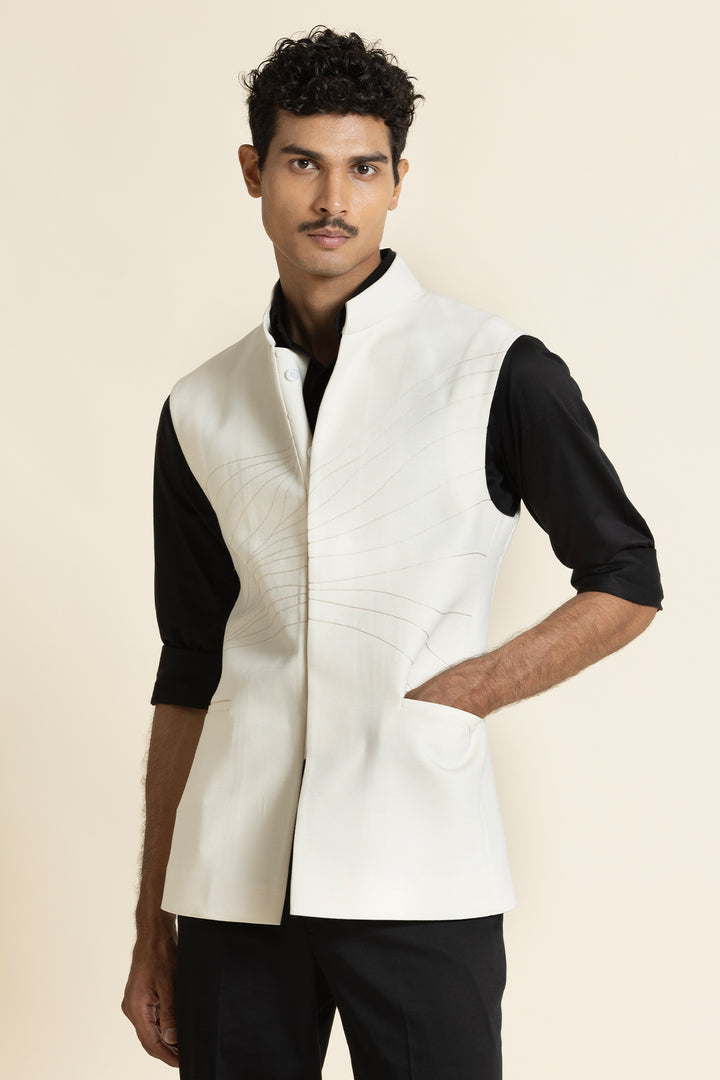 Ivory Designer Waistcoat