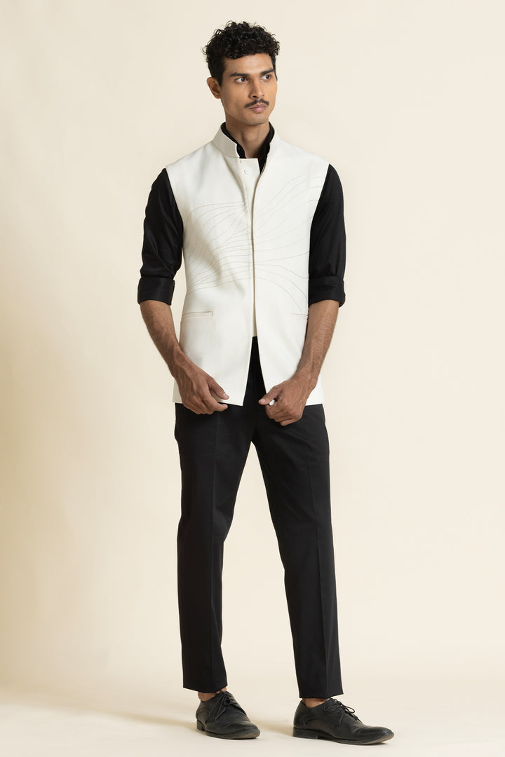 Ivory Designer Waistcoat