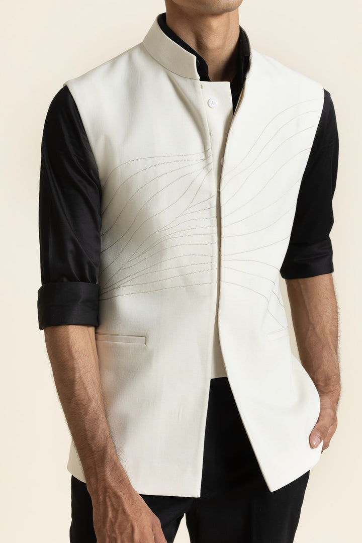 Ivory Designer Waistcoat