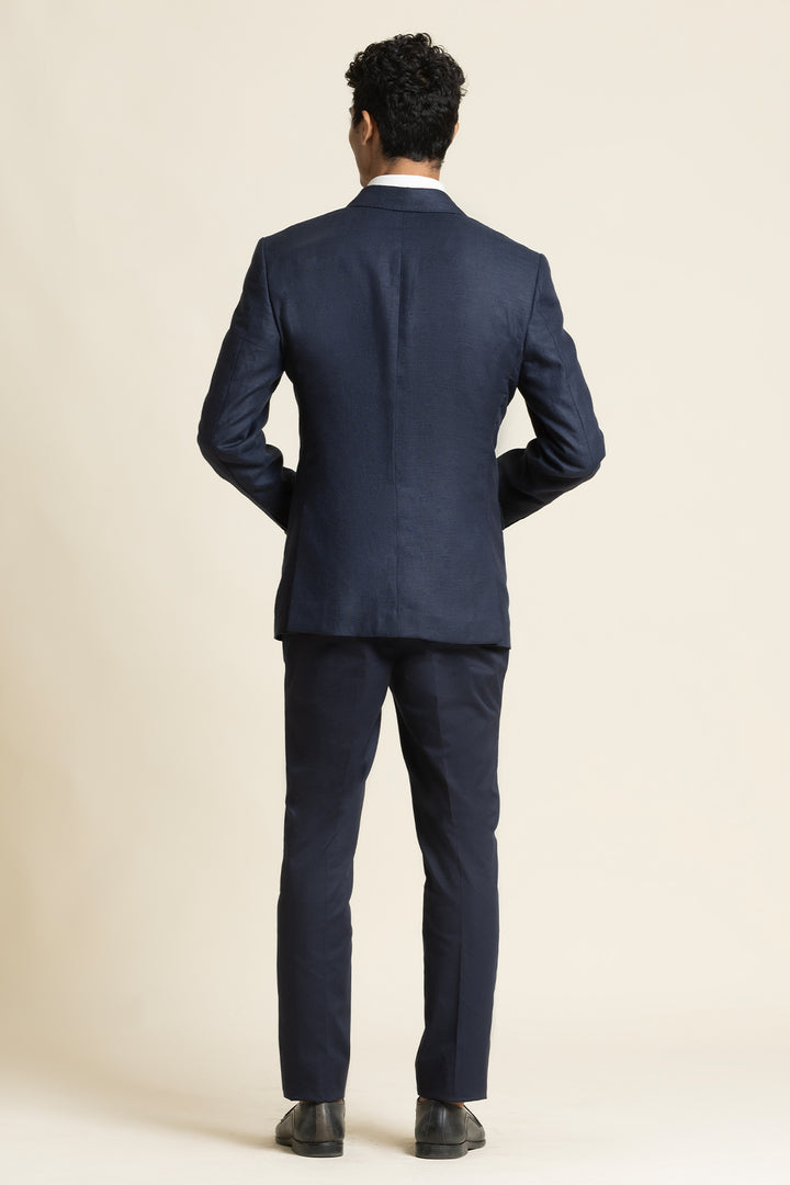 Linen Safari Jacket With Printed Lining Detail