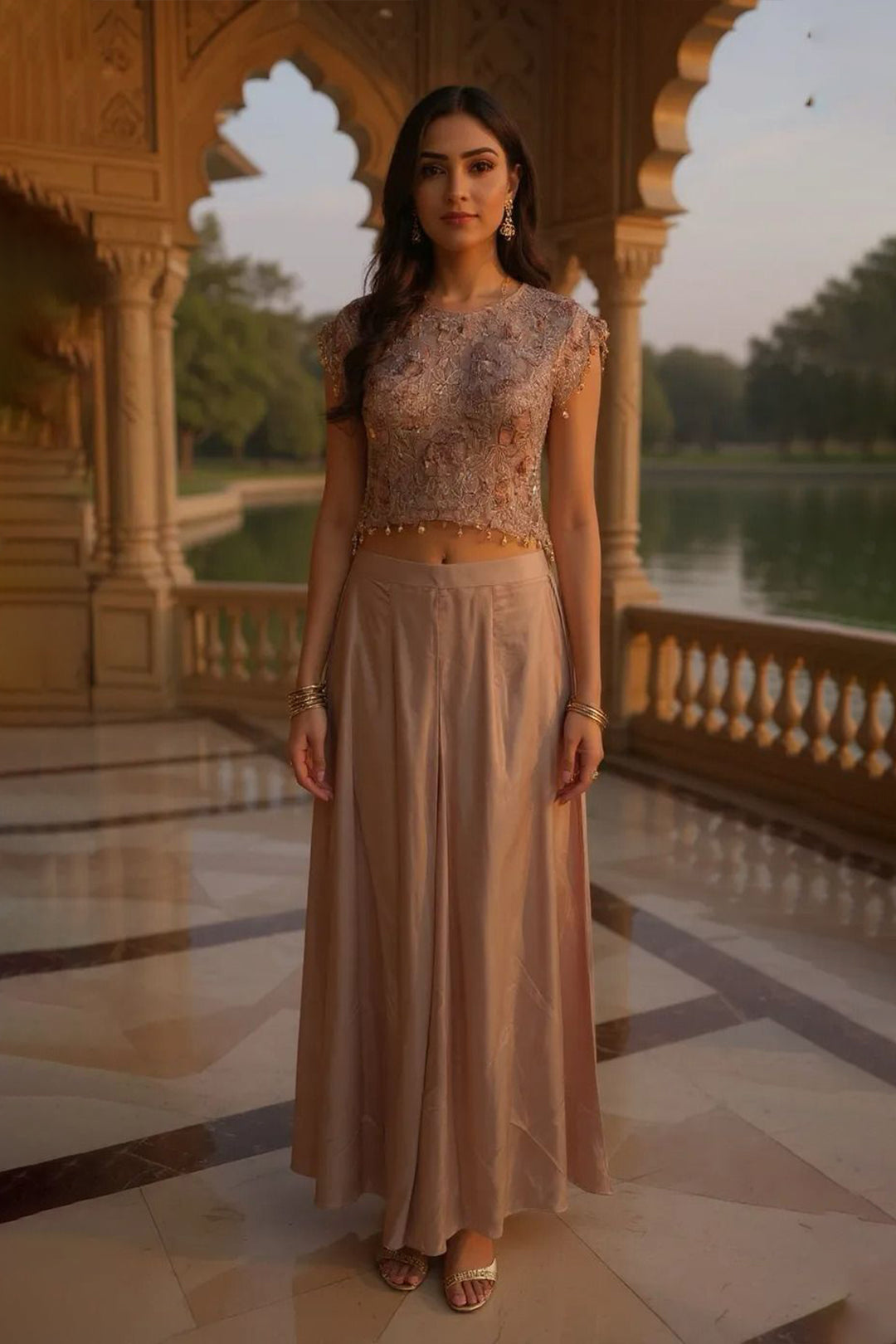 The Godess Glam - Indowestern 2 Piece Set