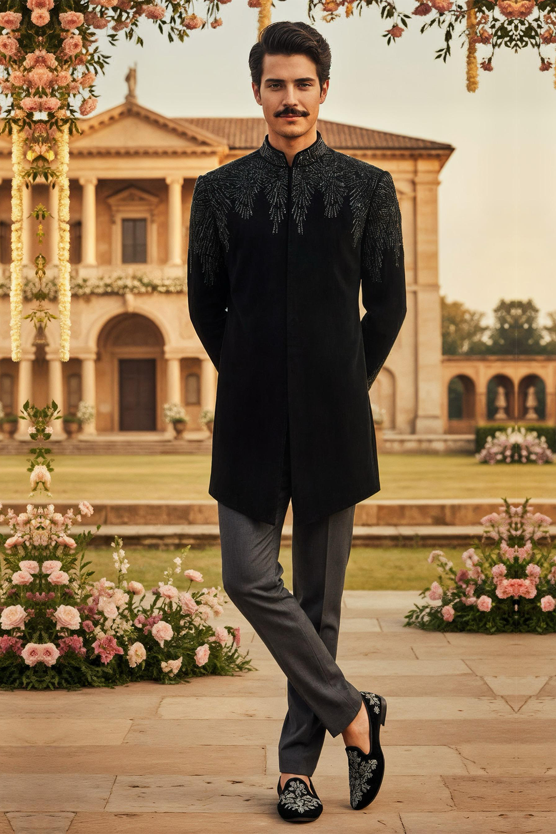 Obsidian Majesty Indo-Western