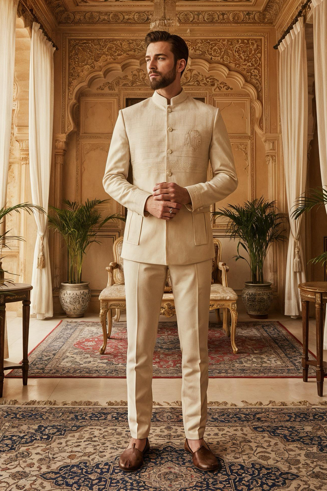 Ivory Crest Bandhgala