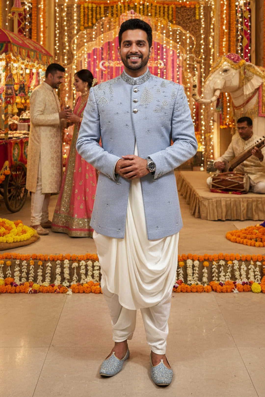 The Regal Horizon Indo-western set