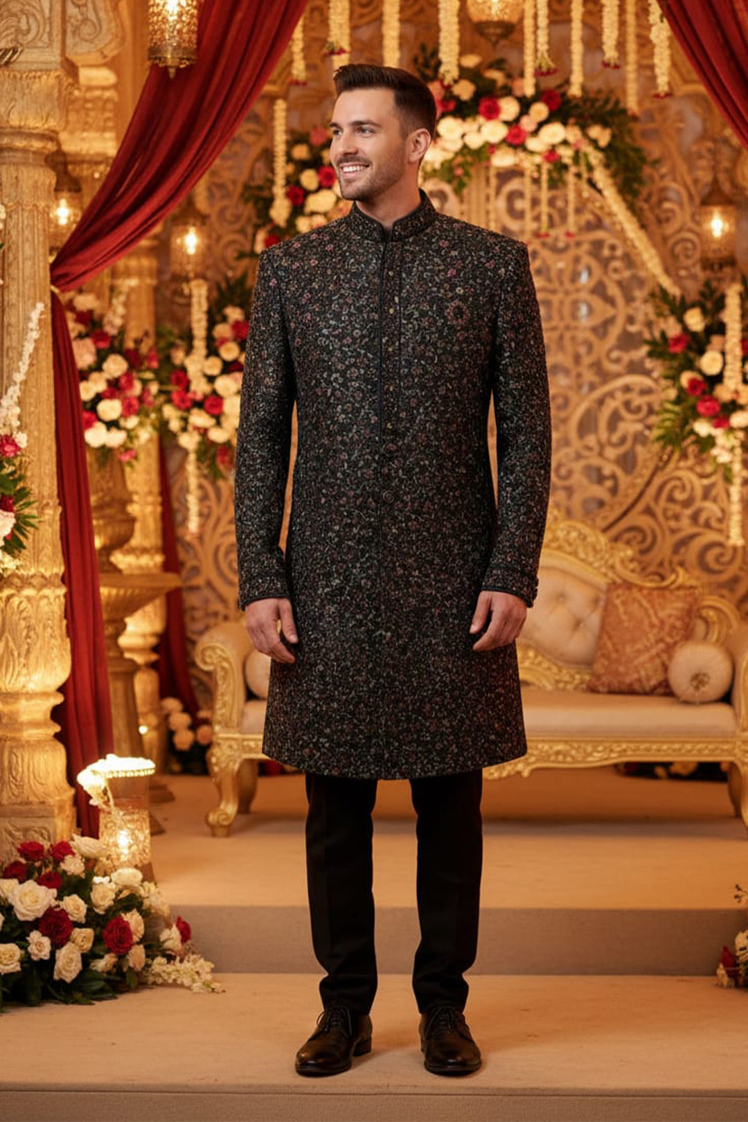 The Eternal Majesty Indo-western set