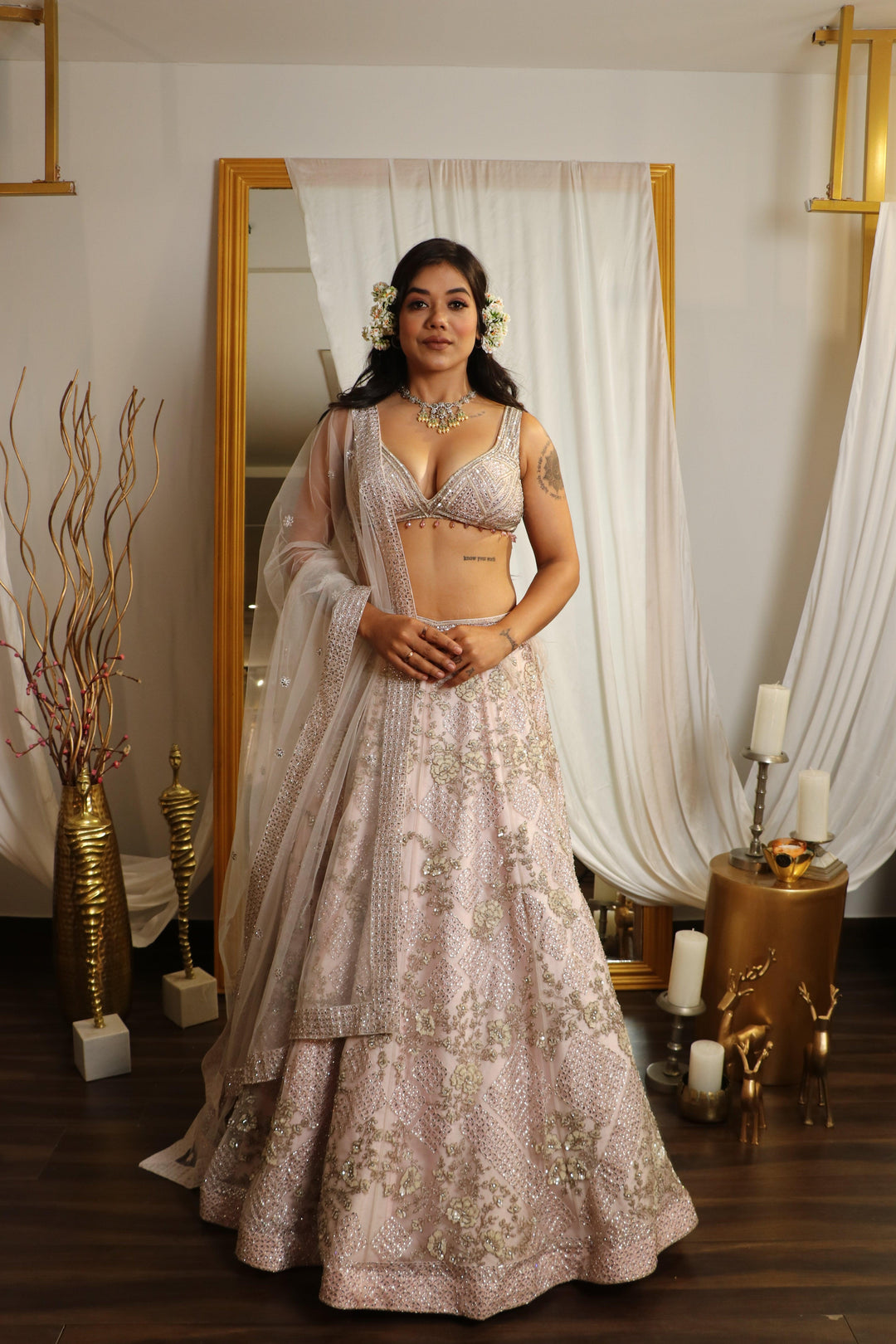 Pink Lehenga set