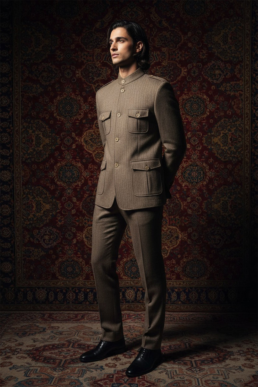 The Valourian Grace Bandhgala Set