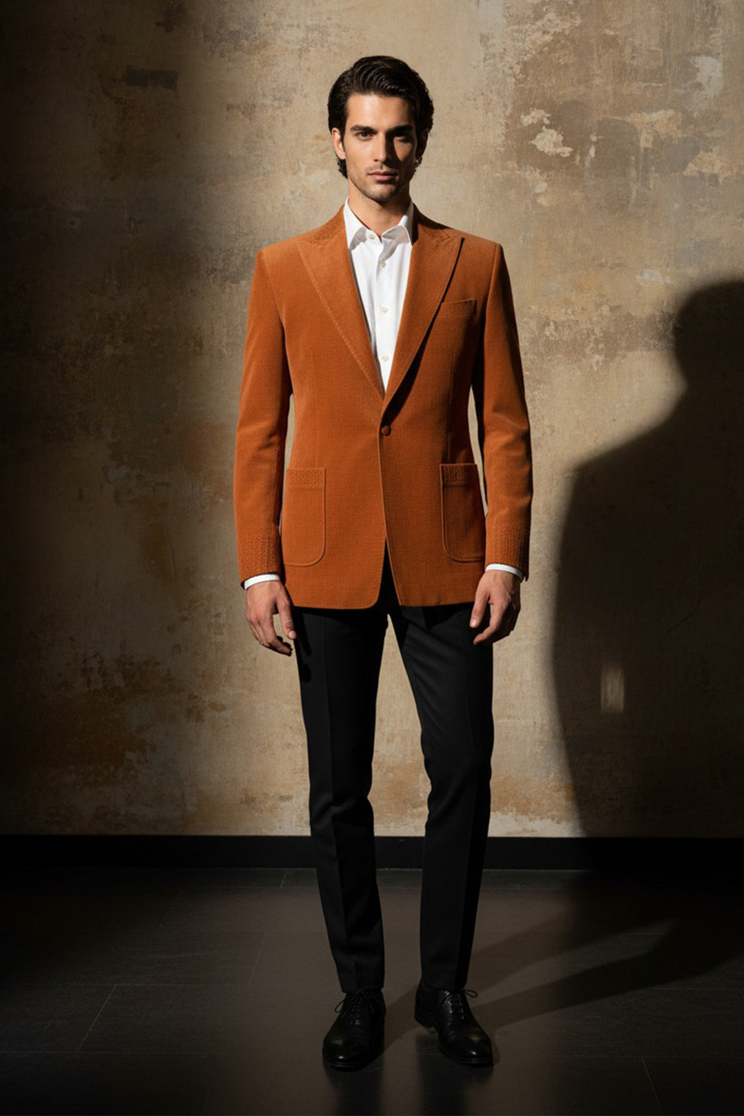 The Saffron Sovereign Blazer