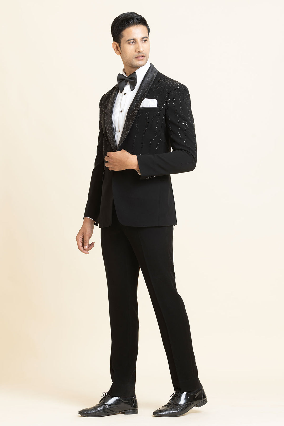 The cinematic couture tuxedo set