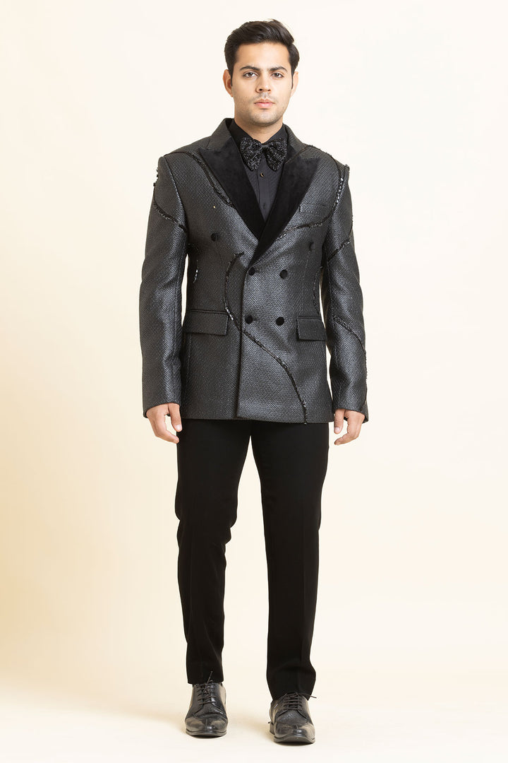 The Midnight Graphite Tuxedo Set