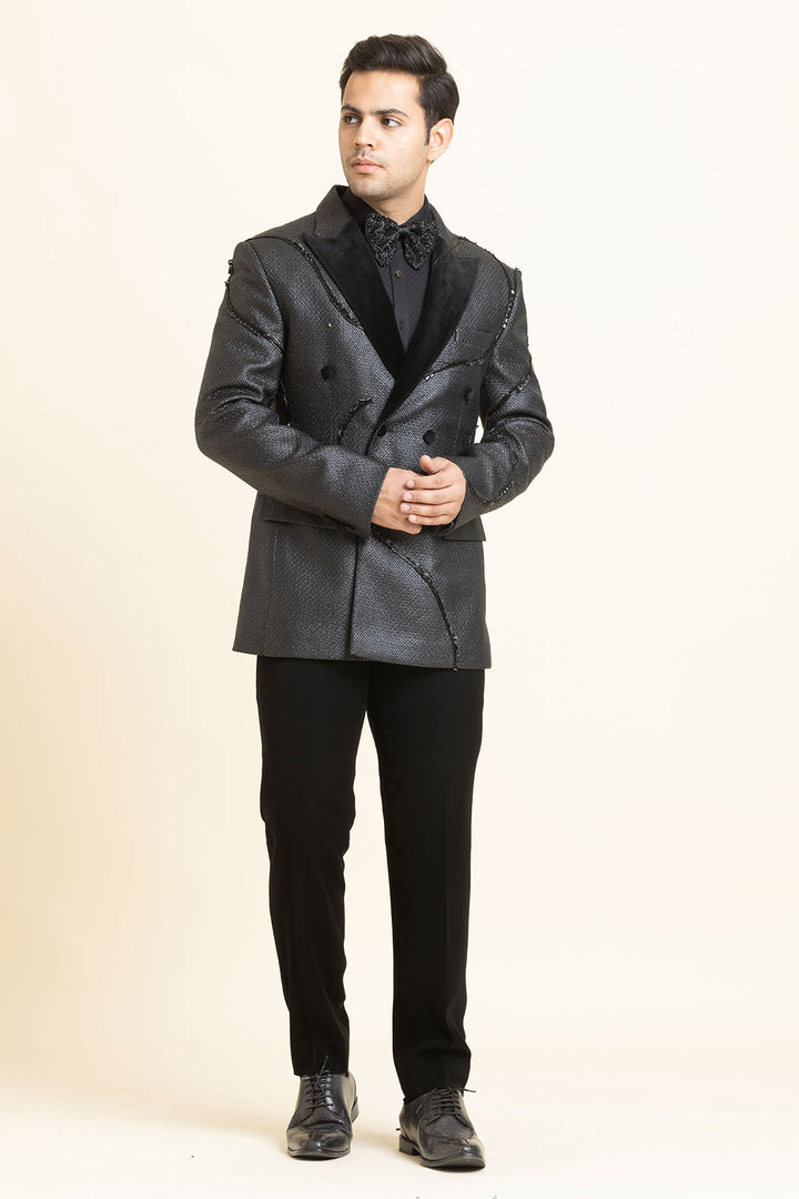 The Midnight Graphite Tuxedo Set