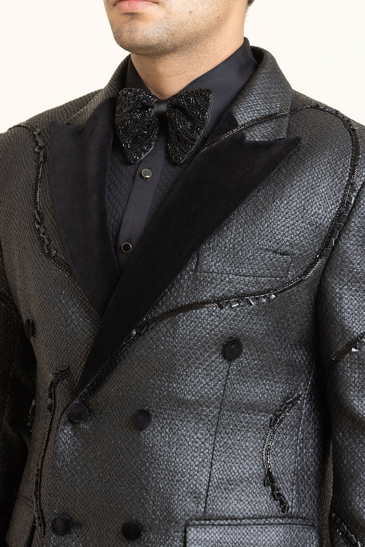 The Midnight Graphite Tuxedo Set