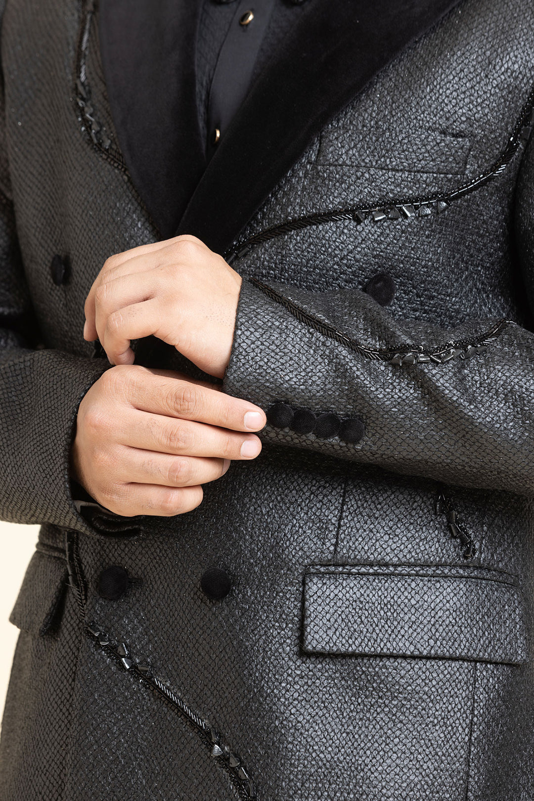 The Midnight Graphite Tuxedo Set
