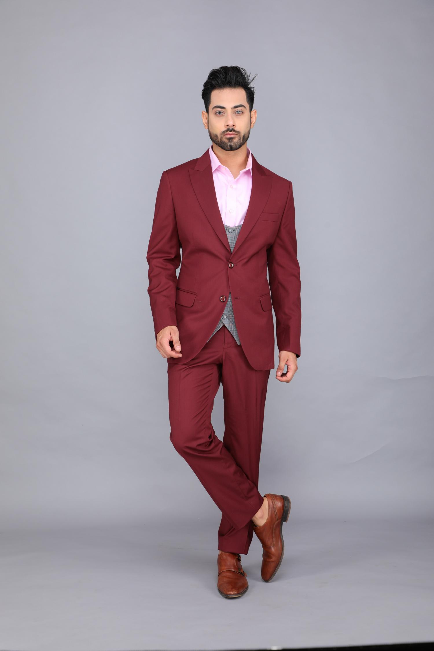 2022 Fashion Mens Burgundy Business Suit Coat Slim Fit Blazers Jacket And  Pants Royal Blue Trousers For Weddings Q231025 From Gooled, $22.66 |  DHgate.Com