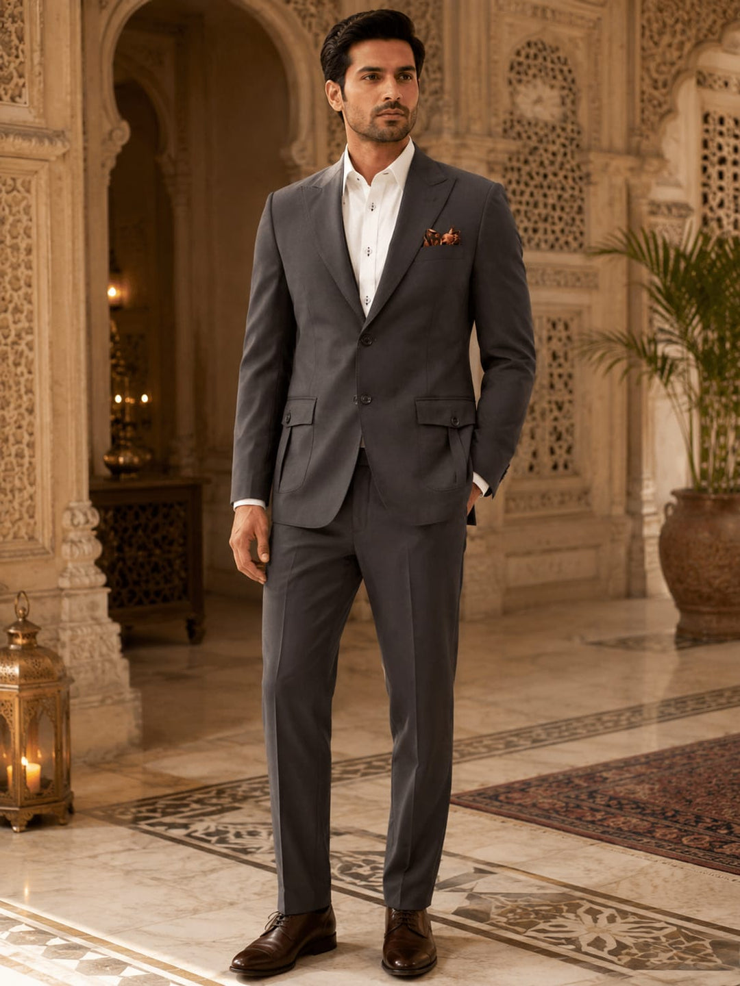 Executive Charcoal Tailored Suit