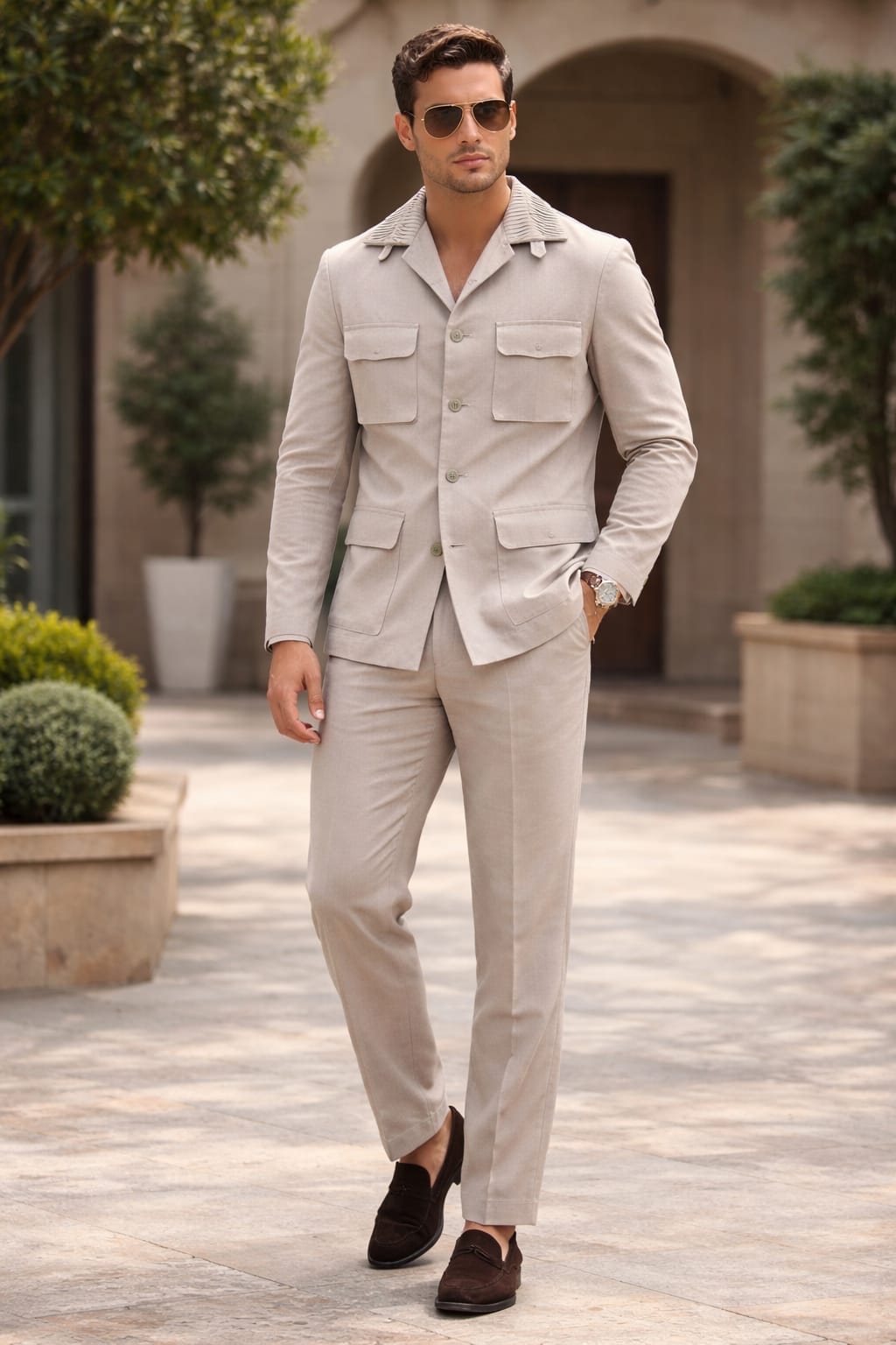 Signature Textured Safari Shirt