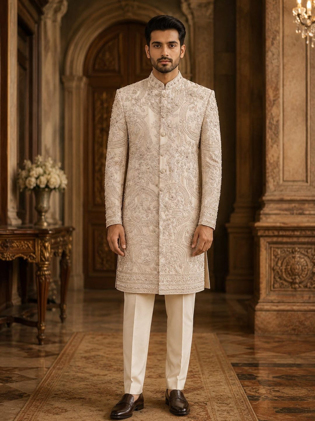 Heritage Embroidered Indo-Western