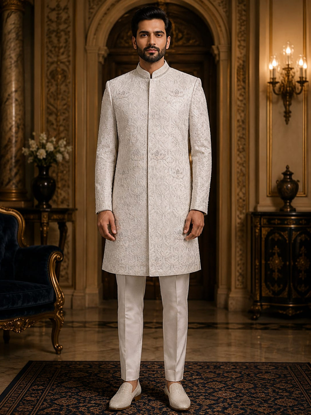 Heritage Embroidered Indo-Western