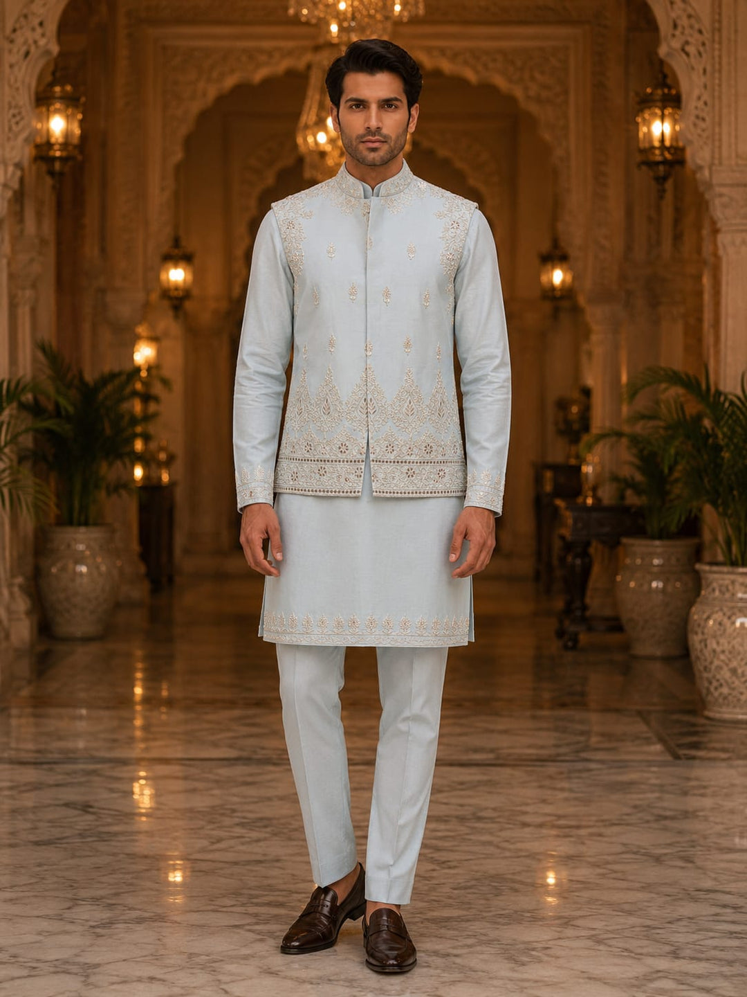 Royal Embroidered Kurta Set