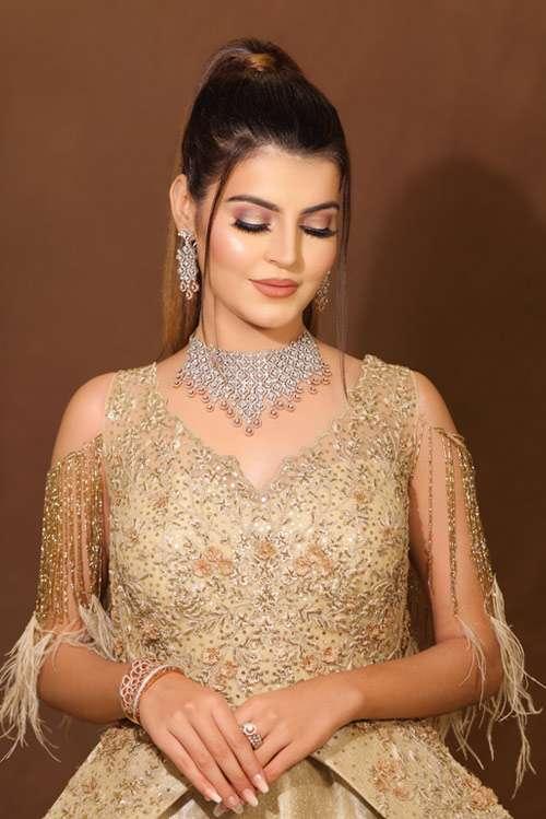 Beautiful Gold Textured Gown - Study by Janak